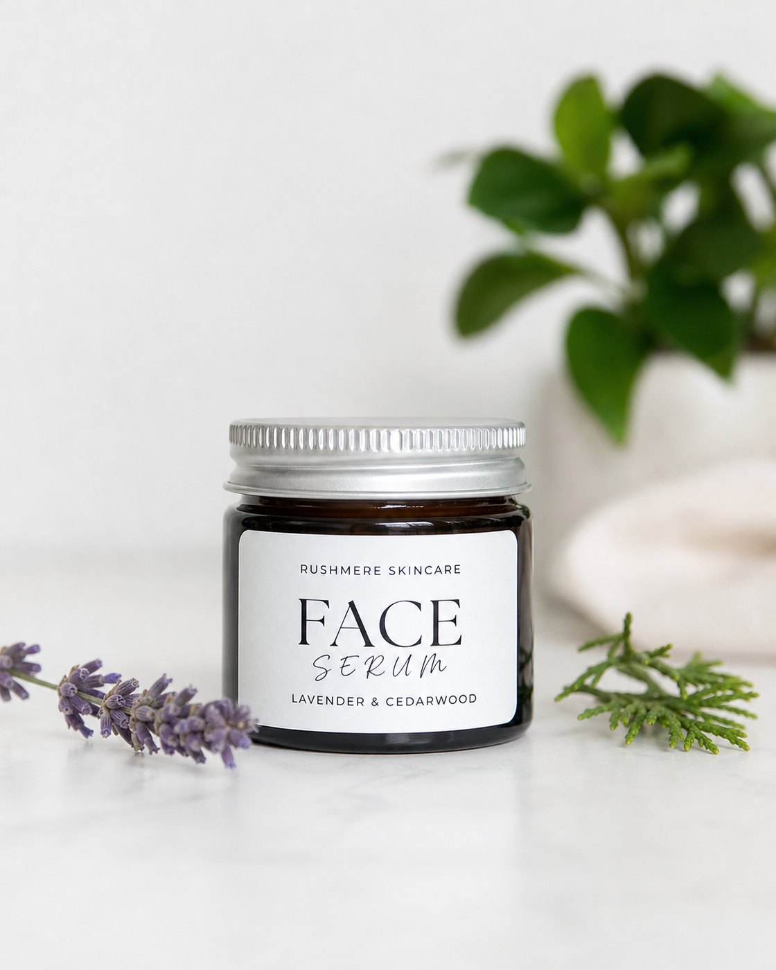 Lavender Cedarwood Face Serum With Hawthorne Horse Chestnut Extracts