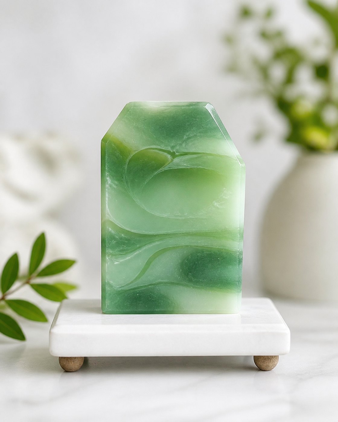 Jade Gemstone Soap