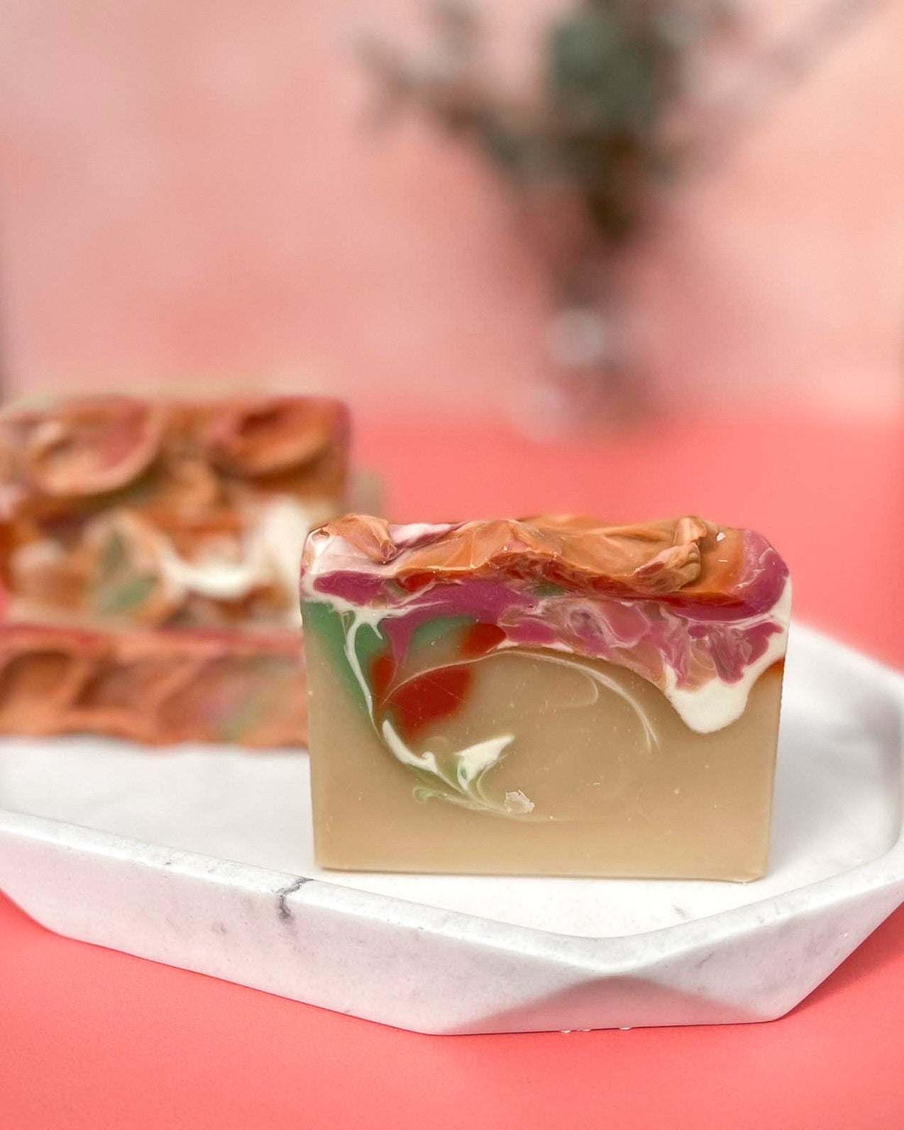 Petals and Strawberry Soap